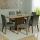 thumbnail image 2 of Juego de Comedor con Mesa Tablero de Madera y 6 Sillas Marrón/Crema/Plata Renata Madesa, 2 of 9