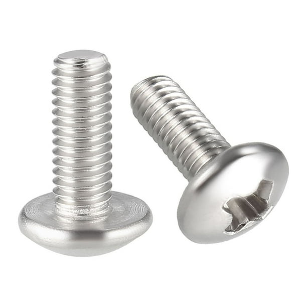 Tornillos de máquina Unique Bargains, tornillo Phillips M3x8mm, acero inoxidable 304, fijaciones de tornillos 30Pcs