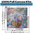 thumbnail image 3 of Diamond Art Painting Kits for Adults,Flowers 5D Diamond Painting Dots Art Kits for Adults Beginner, DIY Full Round Gem Crystal Art Paint by Diamond, Home Wall Decor 14x 14 in, 3 of 8
