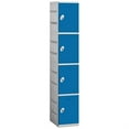 thumbnail image 2 of Salsbury Industries 94168BL-U Plastic Locker - Four Tier - 1 Wide - 73 Inches High - 18 Inches Deep - Blue - Unassembled, 2 of 4