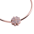 thumbnail image 2 of Charm para Pulsera LuckyLy, Dije de Trébol, Acero Inoxidable y Zirconia Cúbica, Modelo Clover rosa UNITALLA, 2 of 8