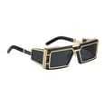 thumbnail image 4 of Gafas de sol cuadradas para mujer, accesorios de vestuario clásicos, gafas de sol para conducir Negro, 4 of 9
