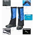 thumbnail image 5 of Polainas de pierna alta 1 par de polainas altas impermeables resistentes al desgarro, para lluvia, botas de nieve, perneras, transpirables, ajustables, portátiles, ligeras para senderismo, m 1 1, 5 of 5