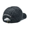 thumbnail image 5 of AOOCHASLIY Hats for Women Clearance Adult Classic American Flag Washed Old Letter American Sunshade Baseball Cap, 5 of 7