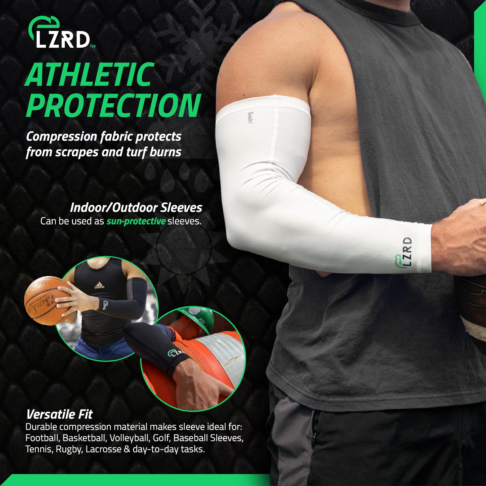 Arm Sleeve - Solid Color Compression Sleeves - Dmaxx Sports