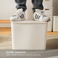 thumbnail image 3 of Plastic Storage Baskets Bins Boxes With Lids,Organizing Container White Storage Organizer Bins For Shelves Drawers Desktop Playroom Classroom Office (white, 4XL+2L), 3 of 7