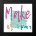 thumbnail image 2 of Lewis, Sheldon 12x12 Black Modern Framed Museum Art Print Titled - Make It Happen, 2 of 5
