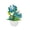 Blue Flowers, variant on GZBrick 9 Sets Succulent Bouquet Building Sets Not Compatible with Lego Flowers Mini Bonsai Blocks for Adults Girls 1556PCS