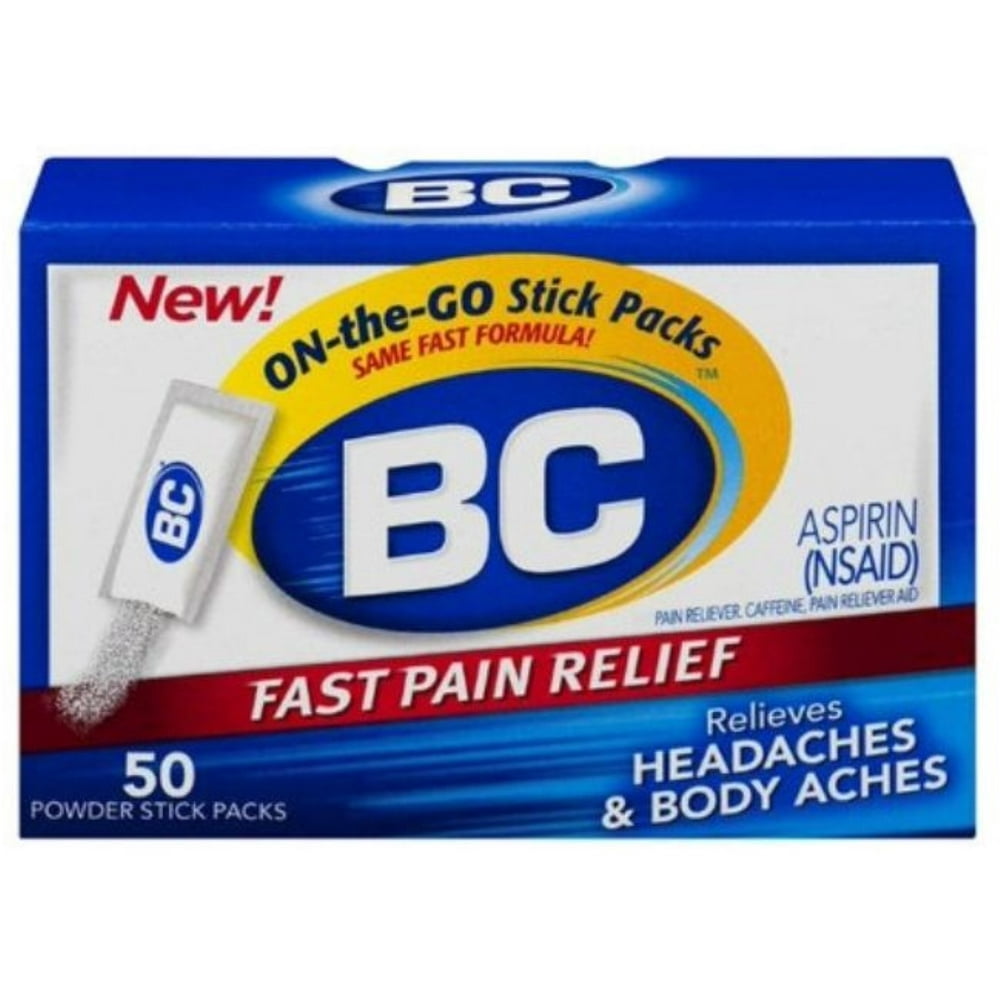 6 Pack BC Original OntheGo Fast Pain Relief Powder Stick Packs
