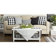thumbnail image 5 of Contemporary Home Living Set of 2 Black and White Buffalo Check Pillow Cover, 20", 5 of 6