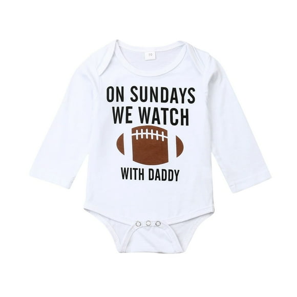 Barboteuse de Football en Coton pour Nouveau-Né Fille Garçon Combinaison Vêtements