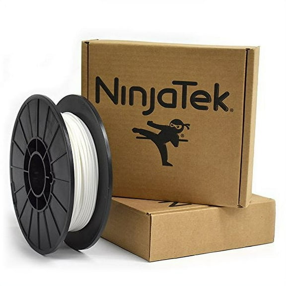 NinjaTek Armadillo TPU 3D Printning Filament, 3.00mm, .5kg, Snow
