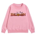thumbnail image 1 of TIWEKE Chandail en Molleton Halloween pour Filles Confortable Automne Hiver Tenue Décontractée Imprimé Citrouille Hauts Confortables pour Enfants, 8-10 Ans, 1 of 5