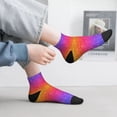 thumbnail image 2 of Pofeuu Holiday Shiny Print 30cm Socks, Adult Running Hiking Socks for Youth and Adult, 2 of 7
