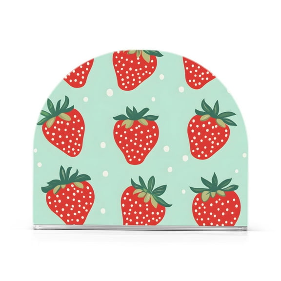 Yayeee Napkin Holder for Table Kitchen Paper Tissue Organization, Red Strawberry