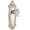 Polished Nickel, variant on Grandeur 821163 Grande Victorian Solid Brass Rose Privacy Door Knob Set - Brass