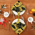 thumbnail image 4 of GZHJMY Watercolor Sunflowers Cloth Napkins Washable Napkin for Dinner Table Decorative for Home Dinner Restaurant Parties 20 Inch 4 Pack Decorative Washcloths, 4 of 7