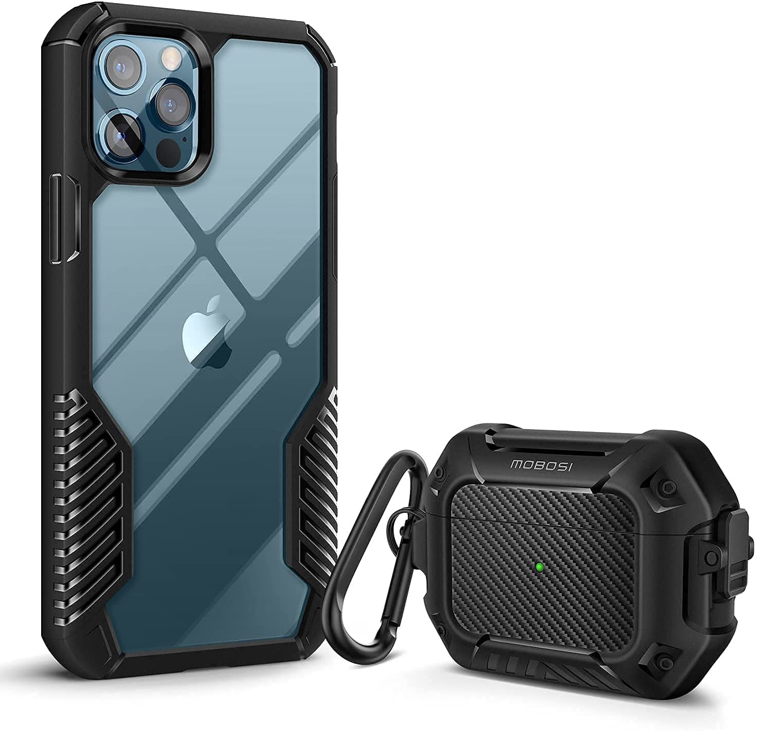 Bundle] AIMTYD Vanguard Armor Compatible with iPhone 12 Pro Max Case 6.7  Inch \u0026 AirPod Case for Airpods Pro Case Cover (Black)(2 Items Bundle) |  Walmart Canada