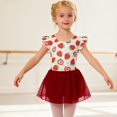 thumbnail image 2 of Aideaone Ballet Leotard for Girls Toddler Dance Dress Outfit with Skirt Ruffle Sleeve 3-8Y, 2 of 7