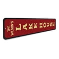 thumbnail image 3 of Lake House Vertical Novelty Decor, Metal Wall Sign - 4x18 Inches, 3 of 4