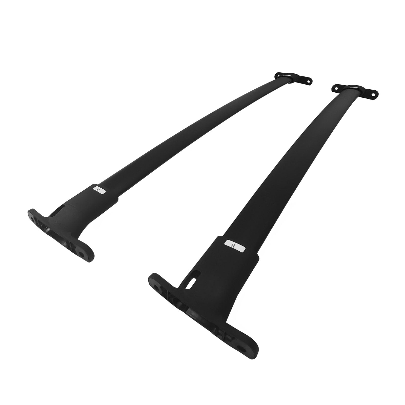 Ikon Motorsports Roof Rack Compatible With 2016-2019 Ford Explorer All Models Black Top Roof Rack Cross Bar Cargo Luggage Carrier Aluminum W/ Locks 2PCS