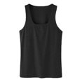 thumbnail image 7 of Tank Tops Men Lightweight Breathable Square Neck Slim Fit Muscle Sleeveless Shirt Athletic Workout Running Gym Tanks, 7 of 7