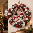 thumbnail image 6 of 3D Christmas Fabric Poke Wreath DIY Kit, Fabric Poke Art Kit for Adults, Christmas Wreath DIY No-sew Craft Kits, Classic Holiday Wreath Craft Gift for Door and Wall Home Display, 6 of 7