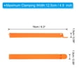 thumbnail image 2 of Sealing Clips 6.3 Inch, 10 Pack Reusable Plastic Bag Clamp Sealer for Food Storage, Orange, 2 of 5