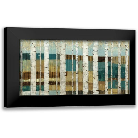 Wild Apple Portfolio 14x9 Black Modern Framed Museum Art Print Titled - Shimmering Valley