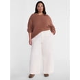 thumbnail image 2 of Terra & Sky Women's Plus Knit Crewneck Pullover Sweater, Sizes 0X-5X, 2 of 5
