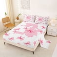 thumbnail image 2 of Erosebridal Girls Letter R Bow Bed Sheets,Cute Bows Kawaii Bowtie King Sheets For Girls Teens 4pcs, 2 of 6
