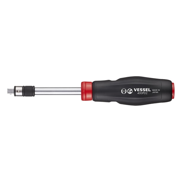 Destornillador VESSEL 400PD2 2 en 1 con punta SQ1/4