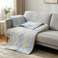 thumbnail image 4 of Tunhigl Printed Lightweight Cool Touch Summer Quilt, Breathable Cooling Air Condition Blanket, 59×78.7in Standard Single Size for Bedroom Sofa Indoor Daily Use, 4 of 5