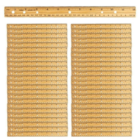 Charles Leonard Economy Wood Ruler, 48 Count