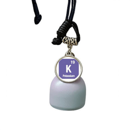 K Potassium Checal Element chem Wind Chimes Bell Car Pendant