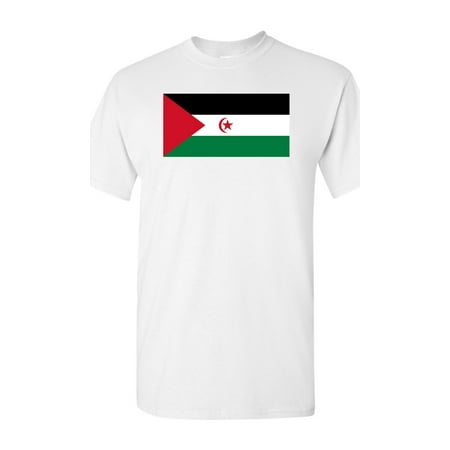 Western Sahara Country Flag Adult DT T-Shirt Tee