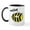 White/Black Inside, variant on CafePress - Worker Bee' Mug - 11 oz Ceramic Mug - Novelty Coffee Tea Cup