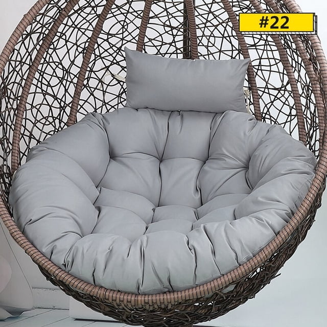 Funda de cojín para silla de columpio colgante, funda de almohada desmontable redonda de Papasan sin relleno para el hogar, Patio y salas de estar, S/L Fivean unisex