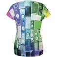 thumbnail image 2 of Retro Speakers Rainbow All Over Womens T-Shirt - 2X-Large, 2 of 2