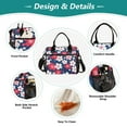 thumbnail image 3 of Lunch Bag Insulated Lunch Box Leakproof Reusable Cooler Tote Adjustable Shoulder Strap for Men Women Colorful Cherry Blossoms 9L, 3 of 6