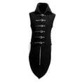 thumbnail image 1 of Chaleco de cosplay medieval de retro, de escenario con hebilla de material cuero, chaleco medio , cordones laterales sin , solapa, - negro, l L Yinane Chaleco de cosplay medieval, 1 of 3