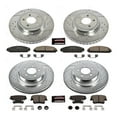 thumbnail image 3 of PowerStop Front and Rear Z23 Evolution Sport Carbon-Fiber Ceramic Brake Pad and Drilled & Slotted Rotor Kit Fits: DODGE Select Models K5457, 3 of 10