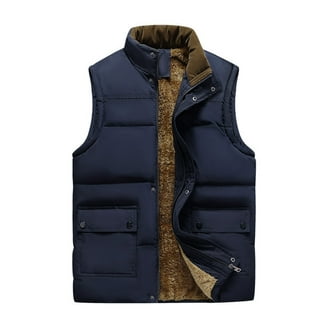 Lee Men's Sherpa Lined Duck Canvas Workwear Vest with Zipper, XXL