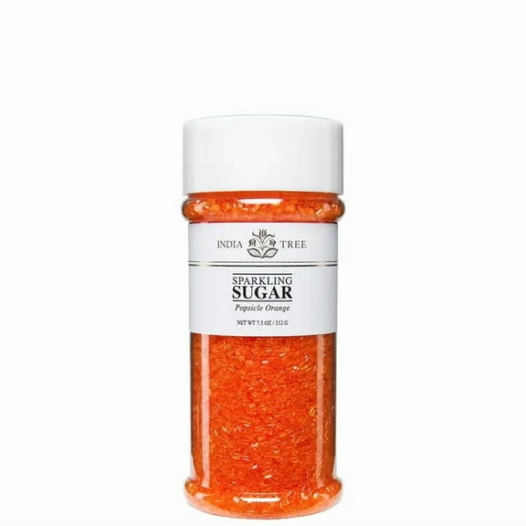 India Tree Sparkling Sugar Popsicle Orange Large