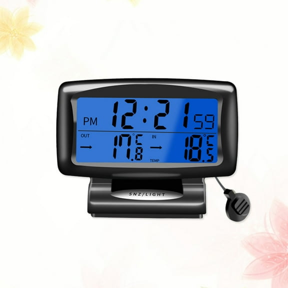 CIMAXIC Car Temperature Gauge Electronic Thermometer Black 1Pack Vehicle Environment Monitoring
