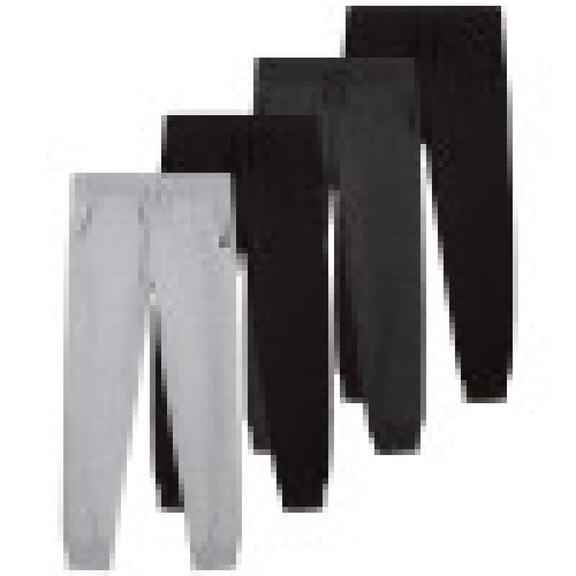 Lee Boys' Sweatpants - 4 Pack Basic Cozy Active Fleece Jogger Pants with Pockets (4-20)