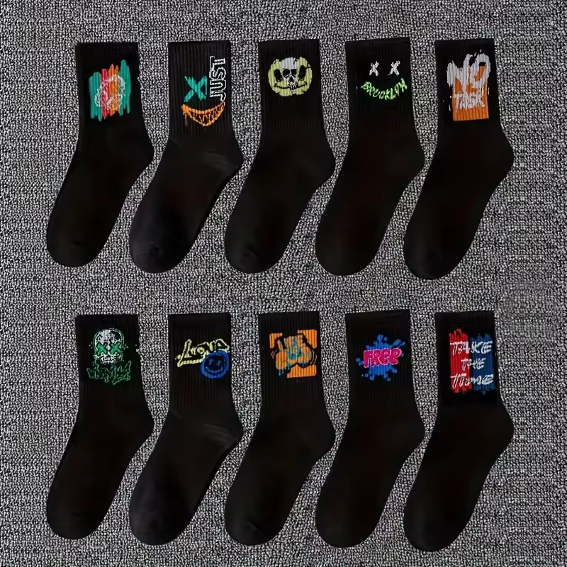 thumbnail image 2 of Calcetines DE tripulación DE moda y duraderos Vevor paquete DE 10, 2 of 5