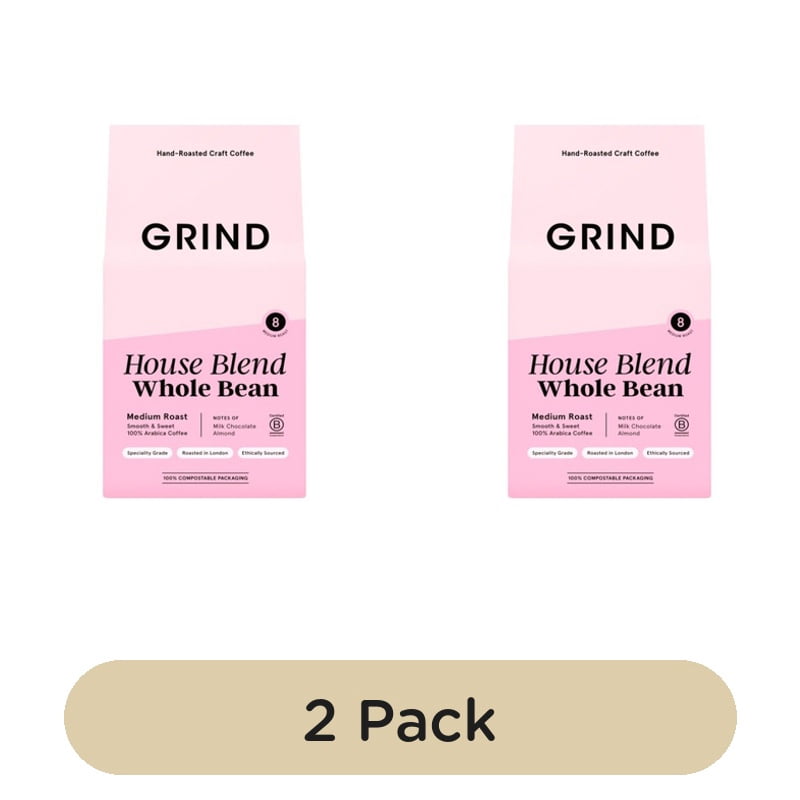 Grind 200g Whole Bean Coffee - House Blend, British Import (Pack of 2)