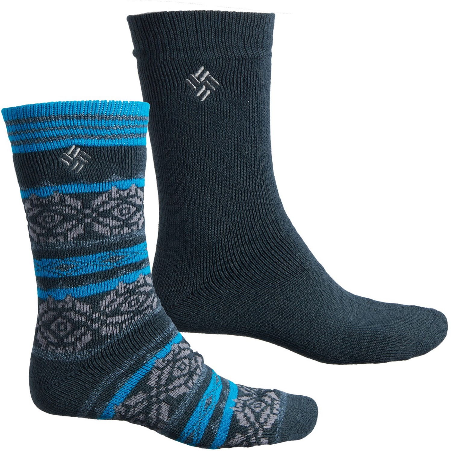 Columbia Womens Midweight Fair Isle Thermal 2-Pack Shoe Size 4-10