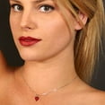 thumbnail image 4 of 0.5 ct Brilliant Heart Cut Solitaire Pink Tourmaline 14k Yellow Solid Gold Everyday Affordable Designer Necklace Pendant with 18" Chain, 4 of 6